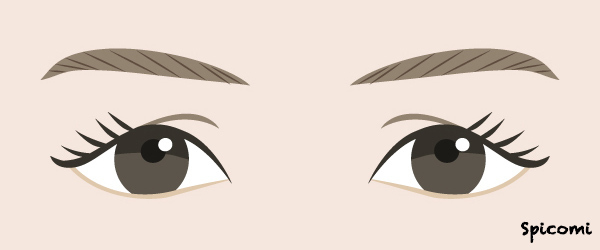 目を三角にして怒る