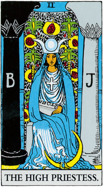 2「女教皇」タロットカードの基本的意味と正位置・逆位置