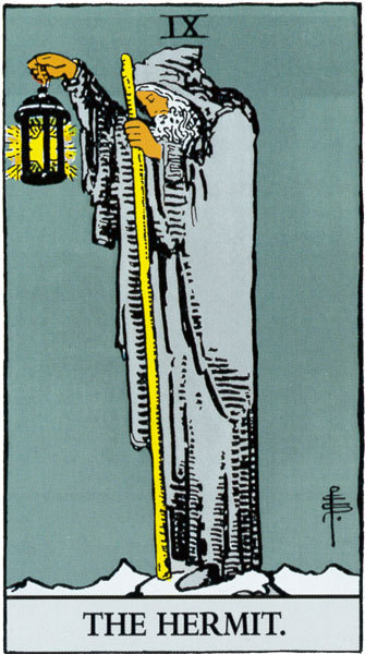 9「隠者」タロットカードの基本的意味と正位置・逆位置